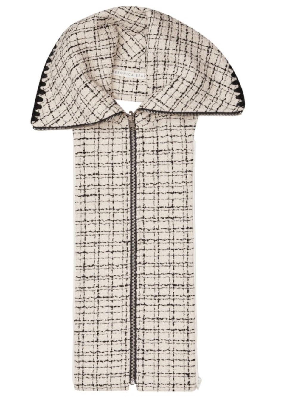 Veronica beard Dickey insert Tweed Piney  nwt 00-14 / one size black white NWT